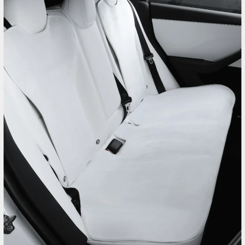 

Чехол на автомобильное сиденье, подушка для Tesla Model 3/Y/3 Highland 2024, фланелевой материал, дышащее удобное сиденье, аксессуары для салона автомобиля