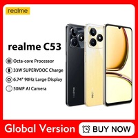 Global Version Realme C53 6GB+128G 8GB+256GB Octa Core 33W SUPERVOOC Charge 5000mAh 50MP AI Camera 6.74\