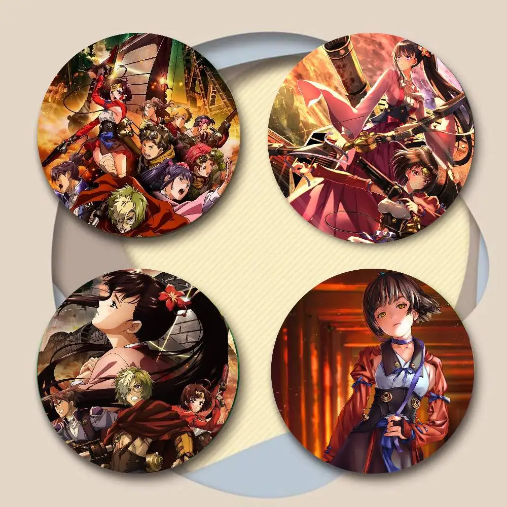 Аниме Koutetsujou No Kabaneri, значки, аниме, круглый лазерный значок, мультяшная брошь, одежда, аксессуары для рюкзака, лацкан