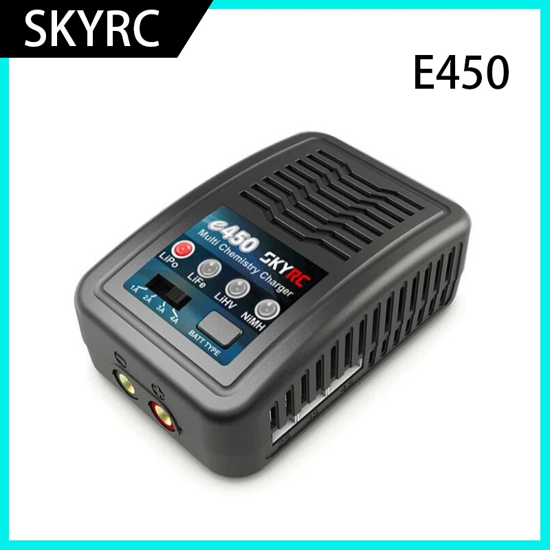 Carregador de bateria multiquímica Future Flight SKYRC E450 50W 4A para bateria Lipo 2-4S LiPo / LiFe / LiHV - Plugue UE