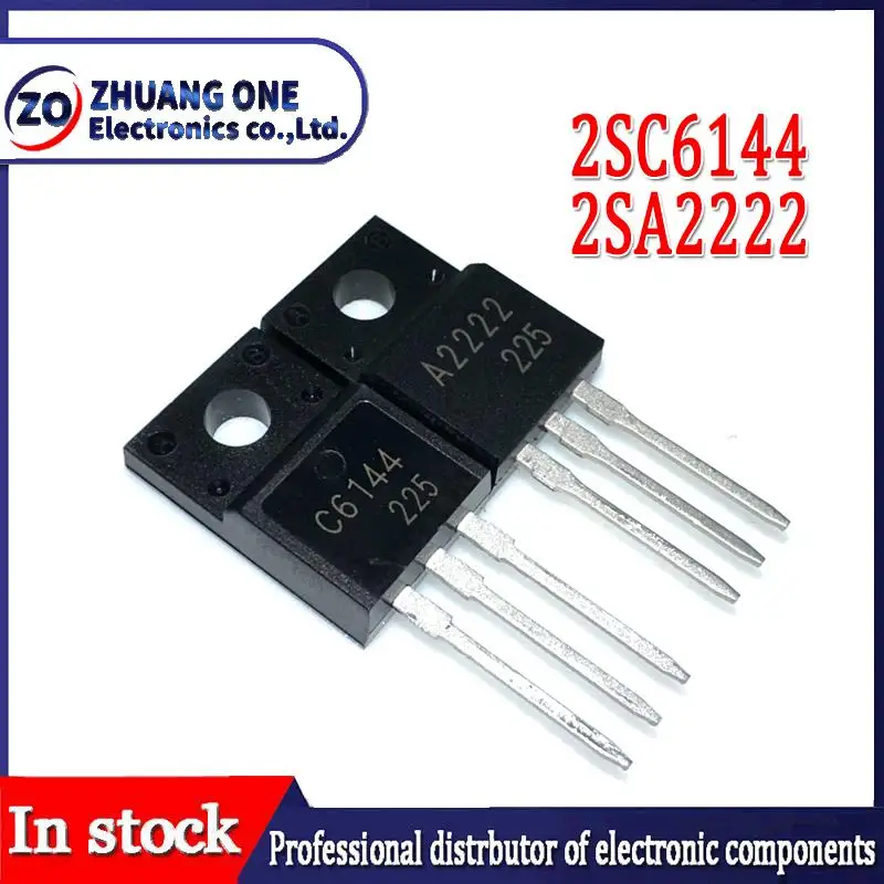 20pcs 2SA2222 2SC6144 TO-220F 10pairs 10pcs A2222 + 10pcs C6144 TO-220