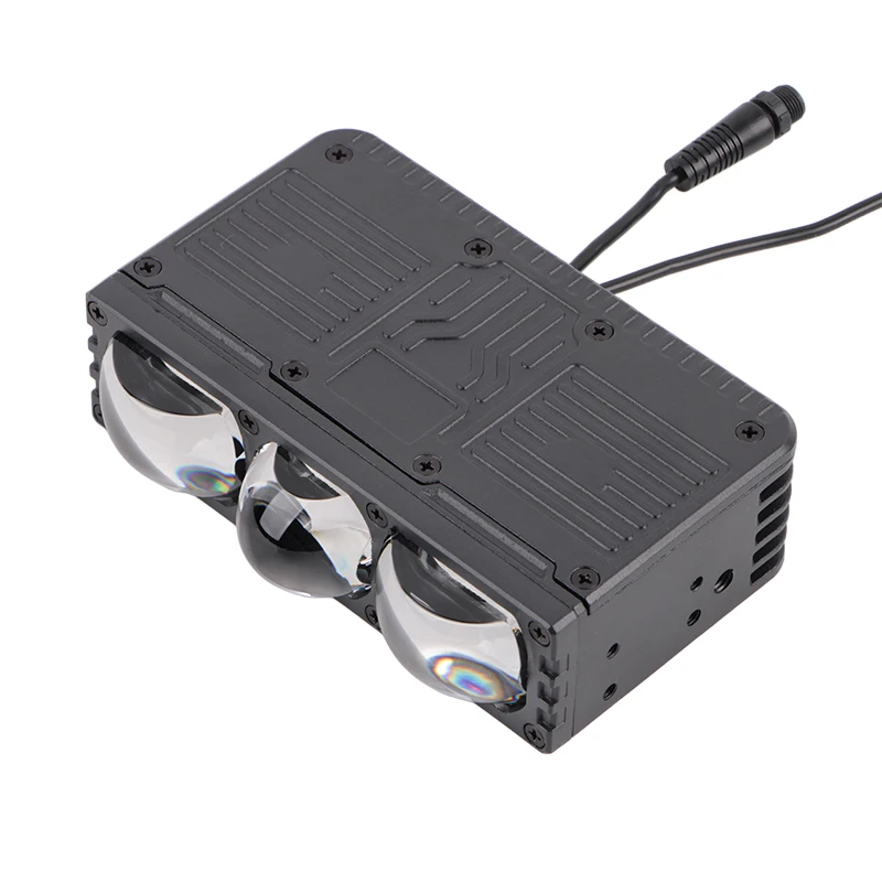 Three-Lens LED Work Light Grid Light 3 Colors High Power 140W Spotlight IP67 Waterproof 24V for Truck off-road Vehicles LED