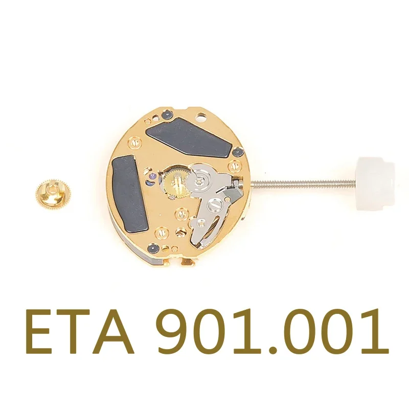 

Новые оригинальные швейцарские часы ETA 901001, часы ETA901.001 с золотым кварцевым механизмом, аксессуары для часов