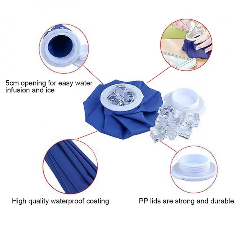 Reusable Ice Bag Pain Relief Heat Pack Injury First Aid Health Care Therapy Ice Pack For Knee Head Leg Medical Cold Pack Supplie