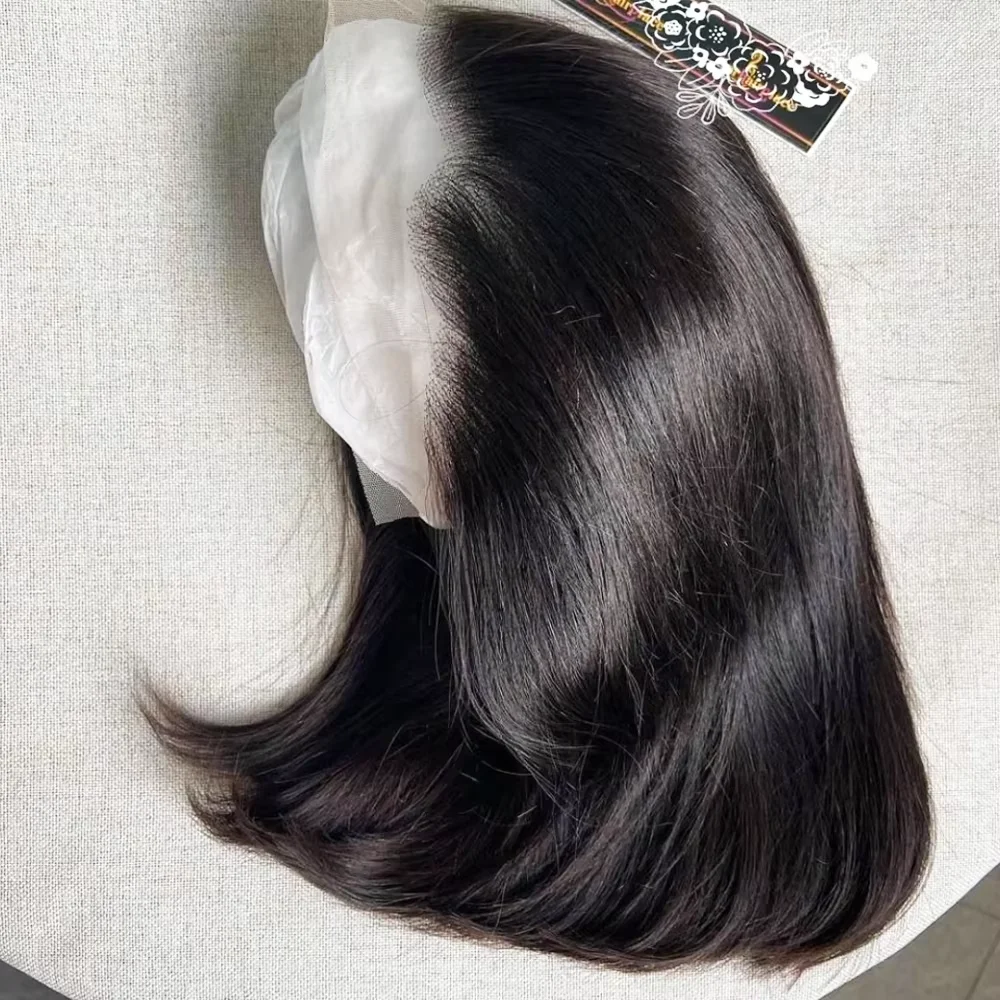 ストレートボブグルレスウィッグ人毛ブラジル産プレカットレースウィッグ4x4-5x5グルレスウィッグ女性用13x4-hdレースショートボブウィッグ