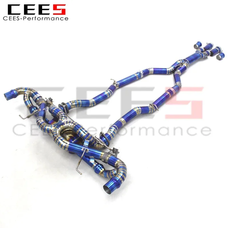 CEES New Design Titanium Alloy Exhaust Catback for DB11 V12 5.2L 2016-2019 Loudly Sound  Exhaust Pipe Muffler Escape System