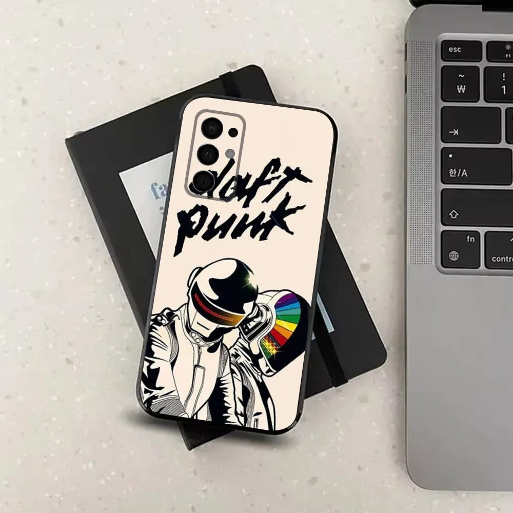 حافظة هاتف فرنسية D-Daft P-Punk لهاتف سامسونج جالاكسي A91,A80,A73,A72,A71,A53A52,A32,A31A22,A21s,A20, غطاء أسود #6