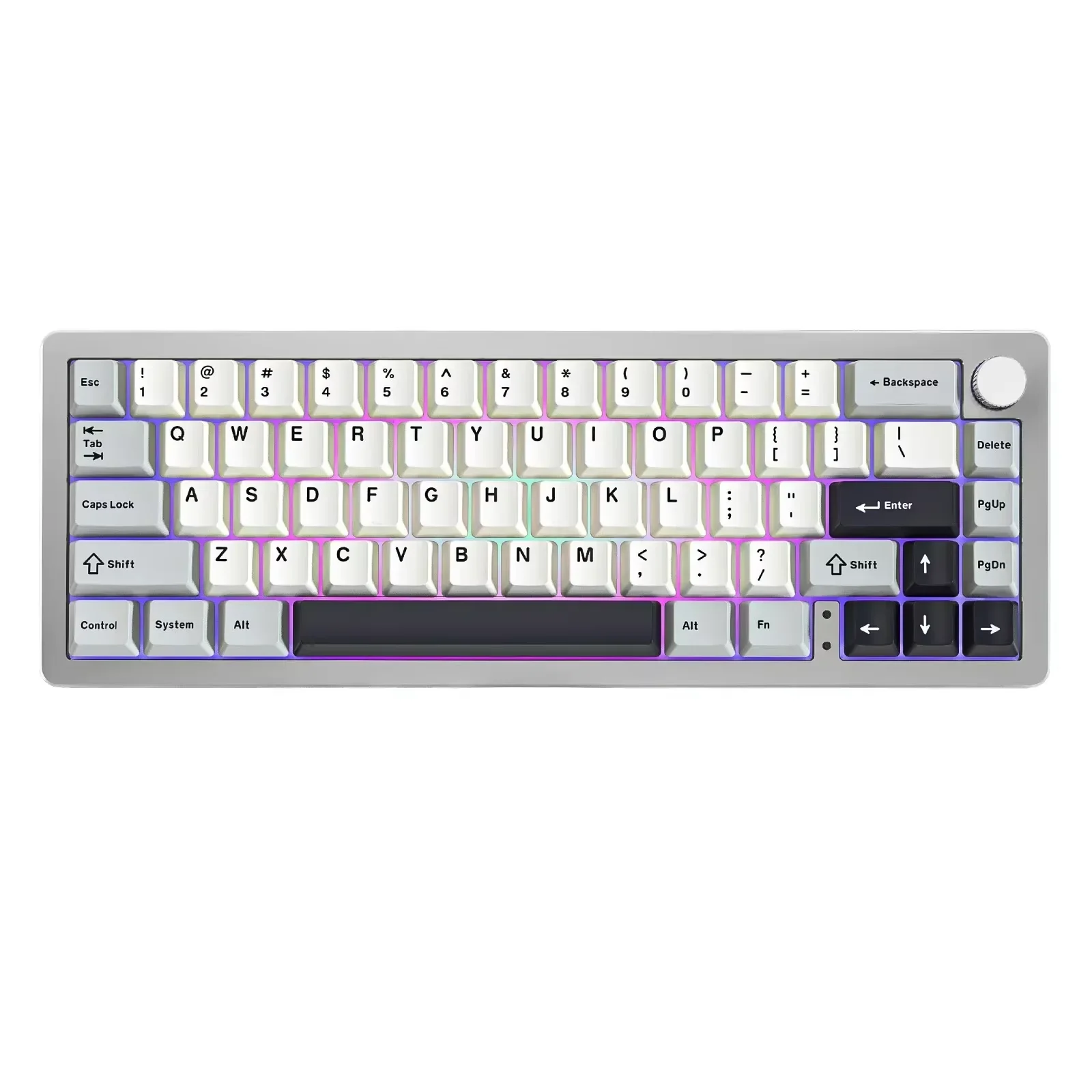 

Yunzii Al66 Keyboard 66keys Wireless Bluetooth/2.4g Aluminum Alloy Keyboard Hot Swap Rgb Mechanical Customized Keyboard Knob