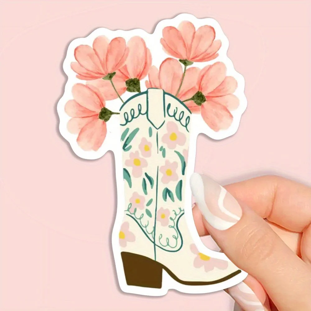 Reusable Western Cowboy Stickers - Irregular Cowboy Decorative Stickers, suitable for decorating laptops and water bottles