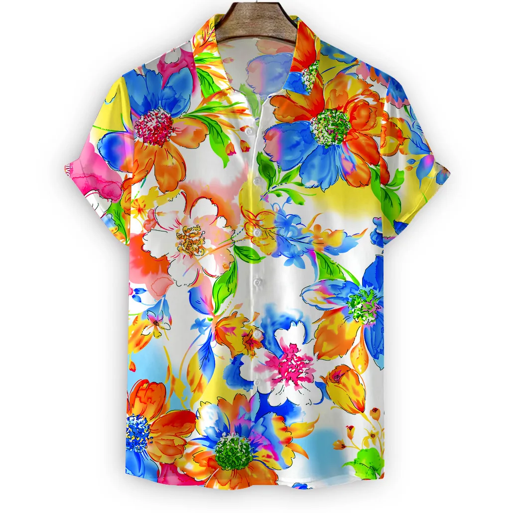 Summer Vintage Cactus 3D Print Shirts Men Women Fashion Shirt Casual Hawaiian Streetwear Short Sleeve Shirt Blouse Man Clothing