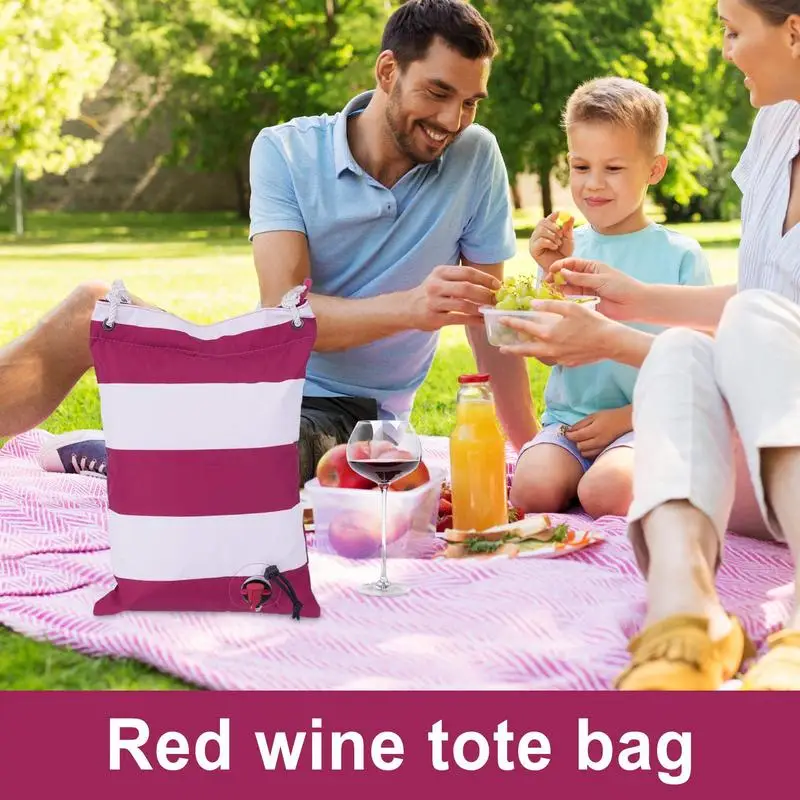 Wine Tote Bag With Spout Wine Purse Carrier Wine Shoulder Bag Elegant Wine Purse With Spout For Picnics Parties And Outdoor