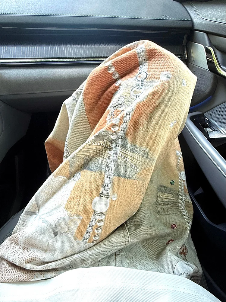 

Мужские джинсы с 3D-принтом и кружевной цепочкой, летний дизайн, прямые широкие брюки с микро-клешем, дышащие, свободного кроя, в стиле High Street