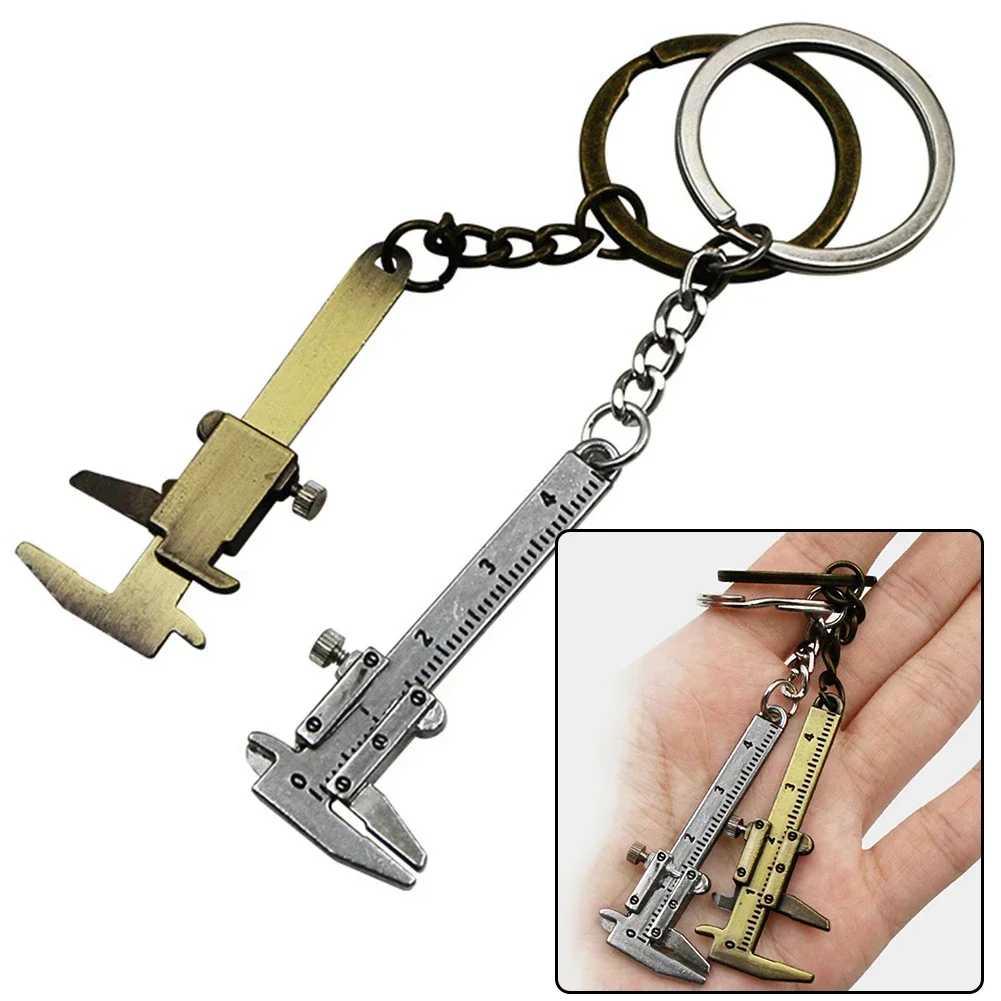 LLavero de calibrador Vernier, herramienta de medición portátil, regla de escala para coche, prueba de medición precisa, herramienta Manual, 0-40mm