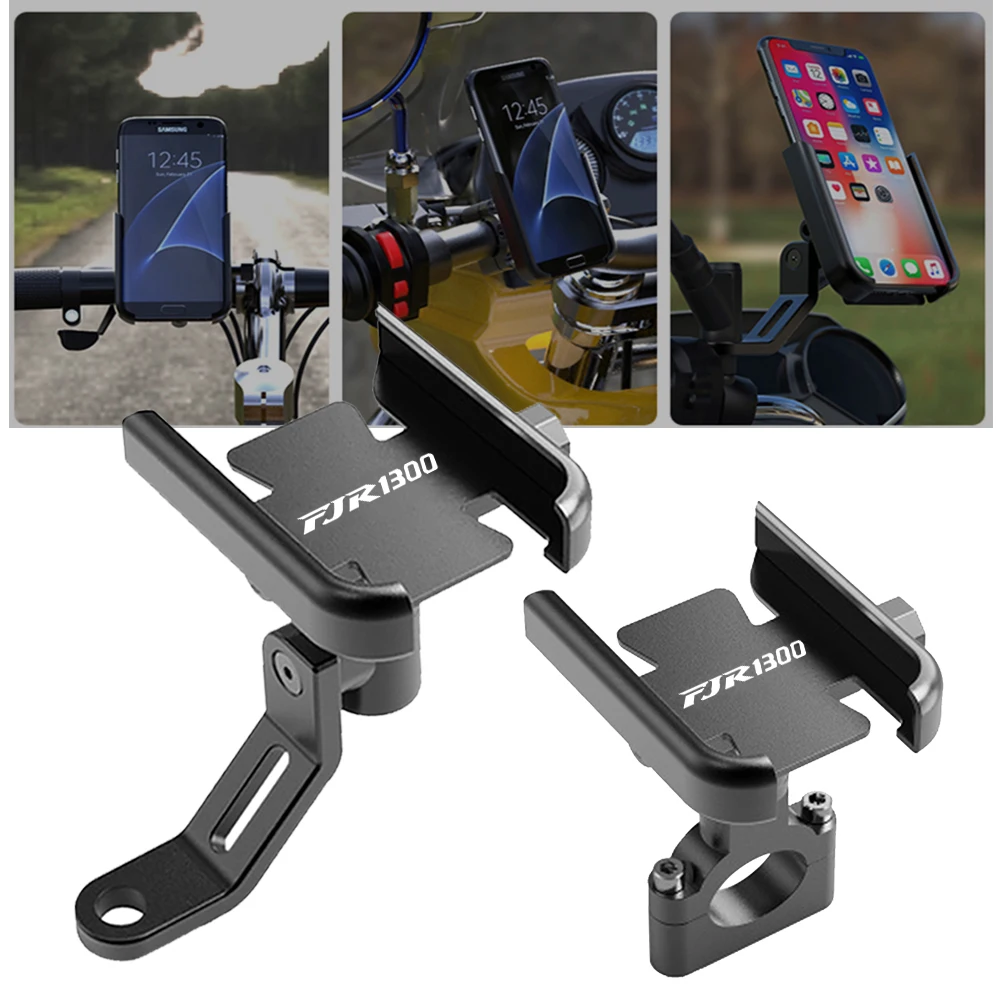 

For YAMAHA FJR 1300 FJR1300 FJR1200 2006-2021 Aluminum Bicycle Mobile Phone Holder Handlebar GPS Stand Bracket Motorcycle