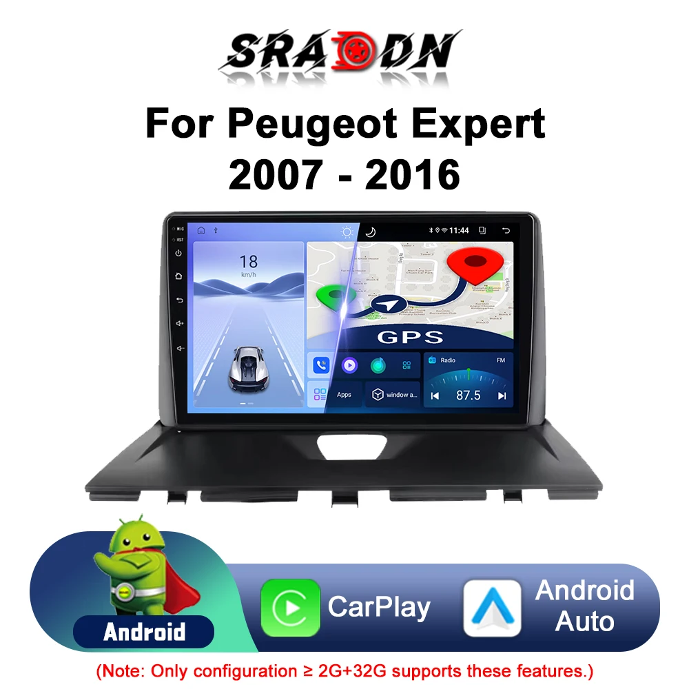 Для Peugeot Expert 2007 2008 2009 2010 2011 2012 2013 2014 2015 2016 Автомобильное радио Android Автомобильный мультимедийный видеоплеер Навигация GPS Carplay Сенсорный экран Авто Стерео Интеллектуальные системы