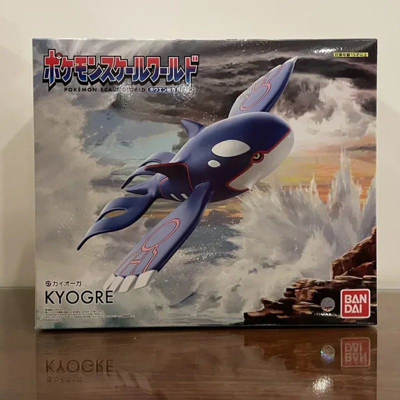 Figura de acción de Bandai Kyogre Groudon Rayquaza, figura Original a escala, modelo de colección, estatua, muñeca, juguetes, regalo de cumpleaños