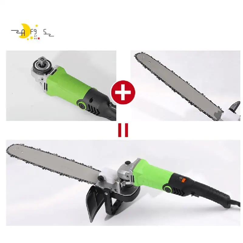 

AF95-12 Inch Chainsaw Bracket Changed 125 150 Electric Angle Grinder Into Chain Saw Woodworking Power Tool Set