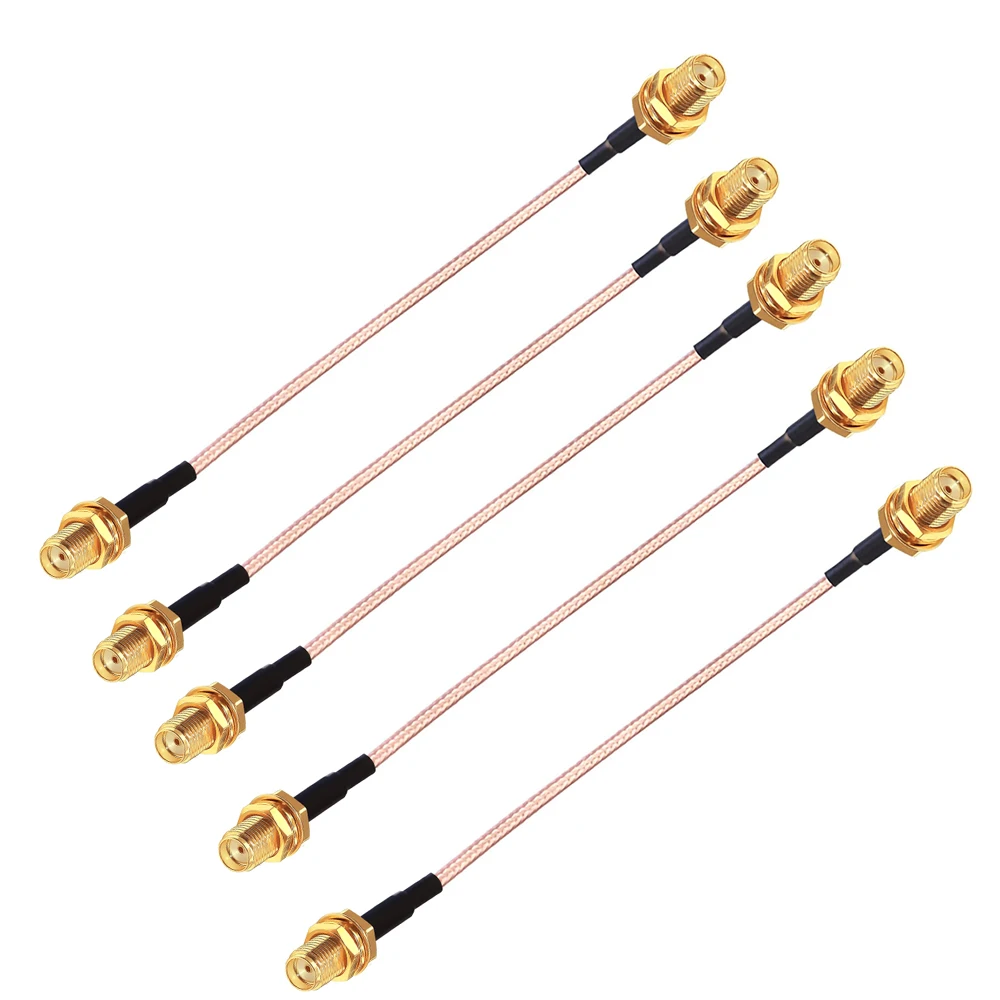 1PCS SMA to SMA Female Bulkhead RG316 Cable 50 Ohm RF Coaxia Pigtail WIFI Router Antenna Extension Cord Jumper RF Coax Cable