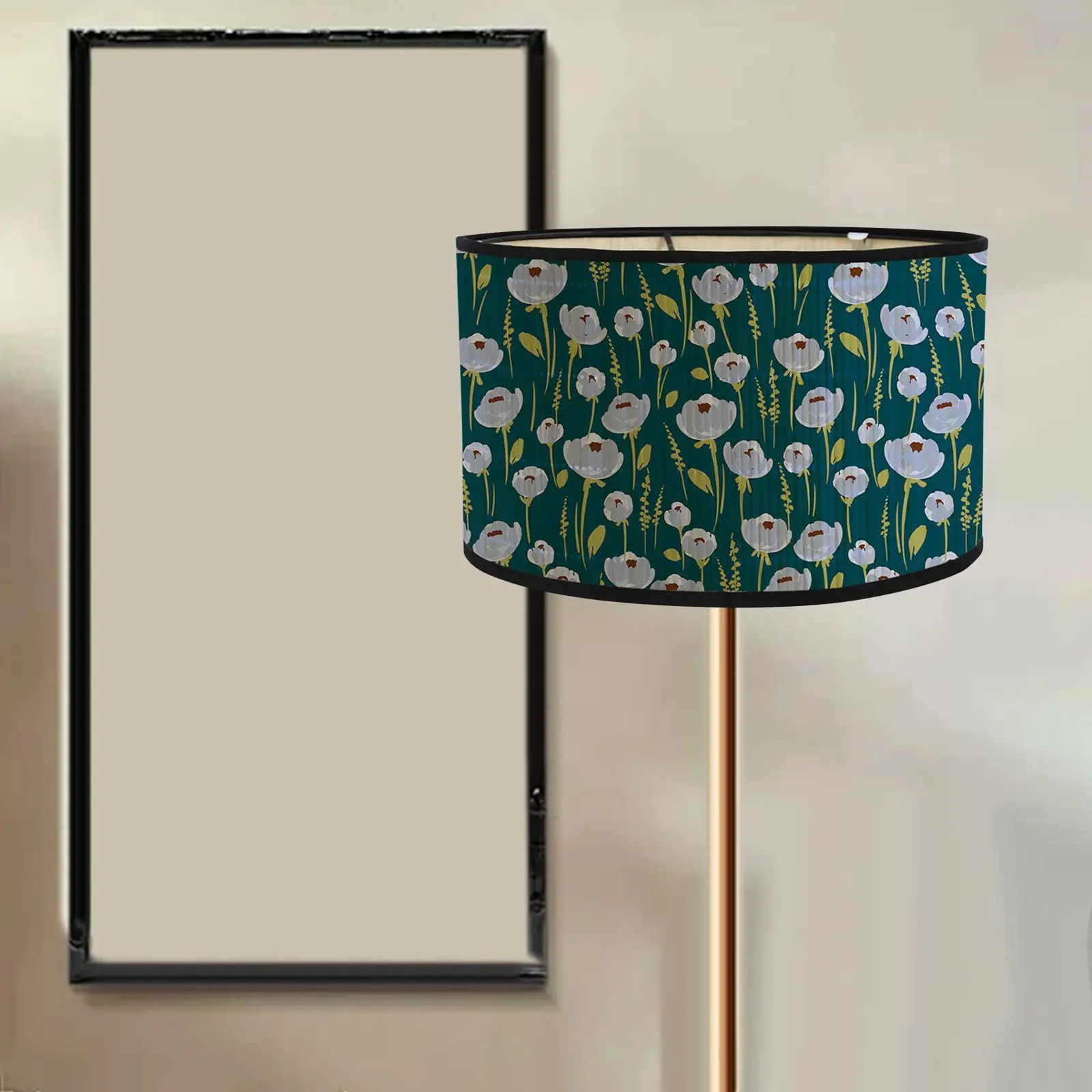 

Round Drum Bamboo Lamp Shade E27 Chandelier Lamp Lampshade for Bar Farmhouse