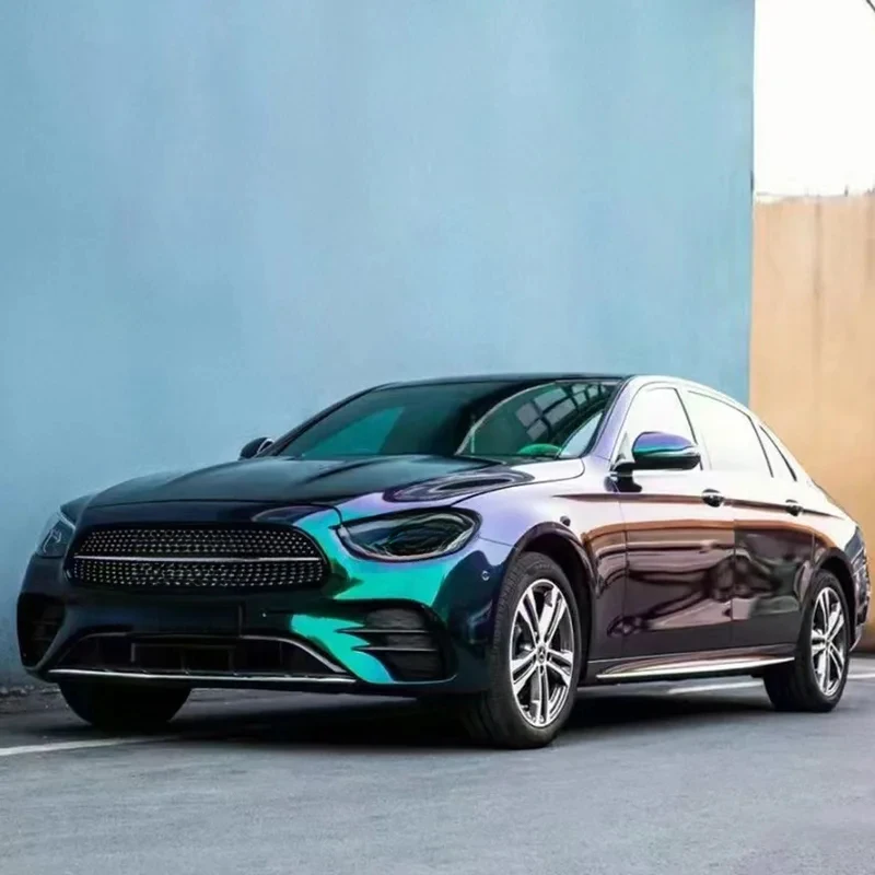 

Популярная глянцевая виниловая пленка для авто с эффектом бриллиантового зелено-фиолетового оттенка для кастомизации автомобилей