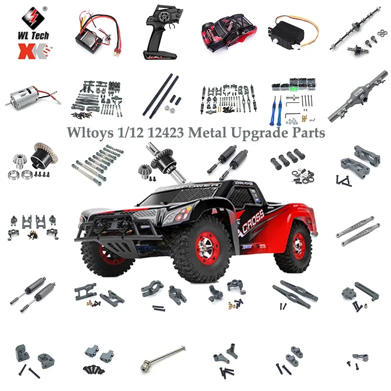 Piezas De Metal Para Coche Teledirigido WLtoys 1/12 04/05, Piezas Mejoradas Para 12428 FY-01/02/03/12423, Buje Delantero