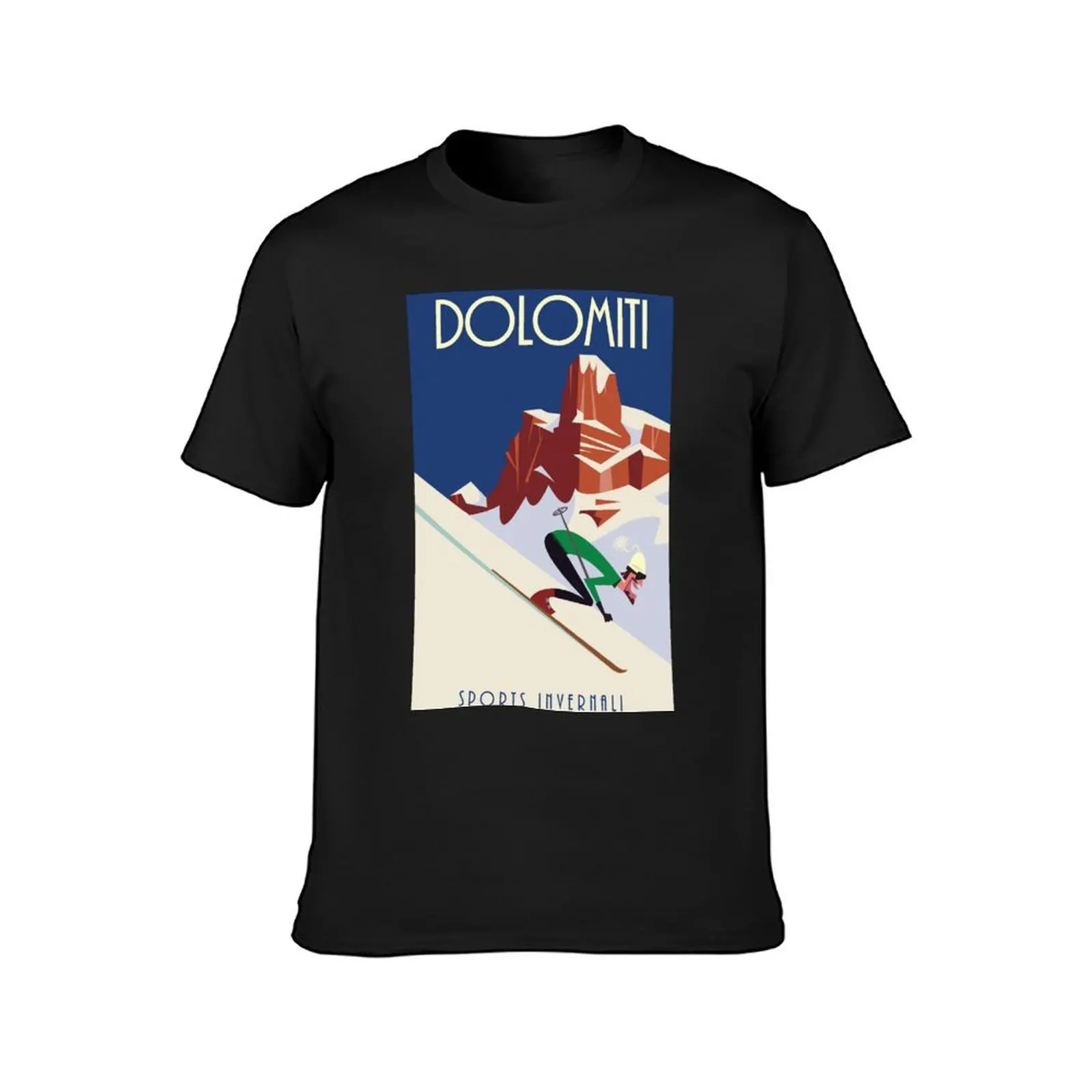 Dolomites poster T-Shirt boys animal print new edition sweat cute clothes mens workout shirts