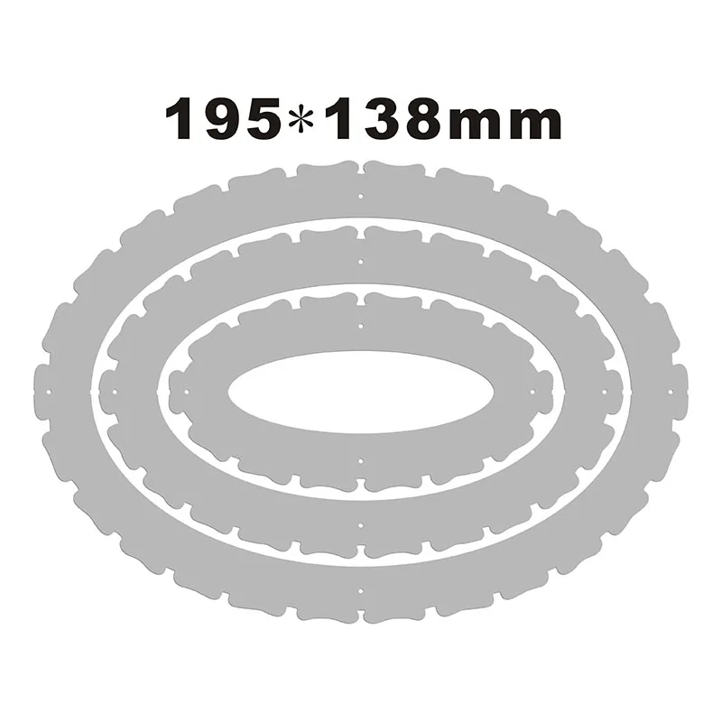 Multiple metal cutting molds with various shapes for folding lace are used for paper-cutting processes and business card printin