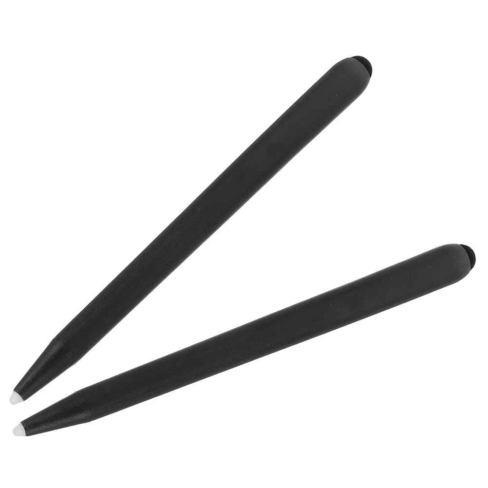 

2 Pcs Electronic Whiteboard Stylus Handwriting Pen Capacitive High Sensitivity Touch Screen Monitor Black