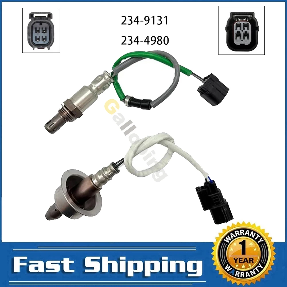2x O2 Oxygen 02 Sensor for Honda CR-V 2.4L L4 2015 2016 Upstream Downstream 4 Wires Lambda Car Accessories 234-9131 234-4980