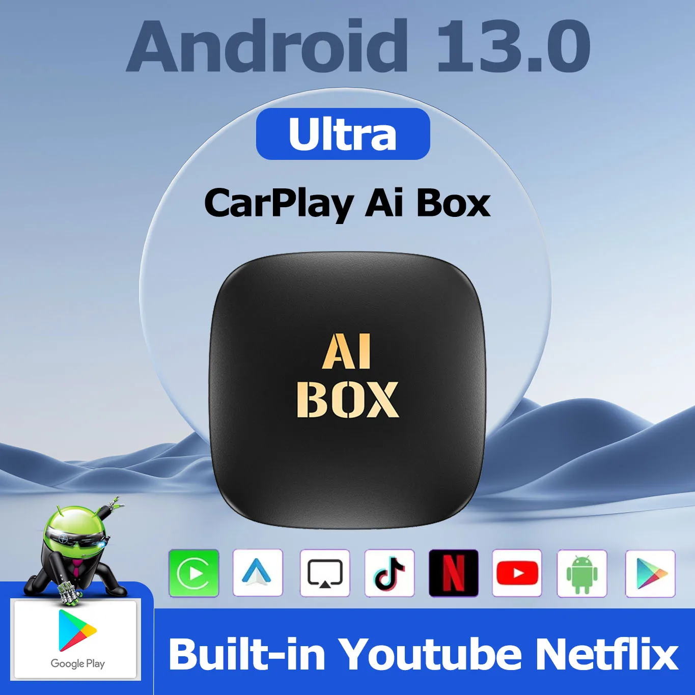 

Android13 Tv Box CarPlay Ai Box Support Netflix YouTube Wireless Carplay Android Auto Car Intelligent Systems for Wired Carplay