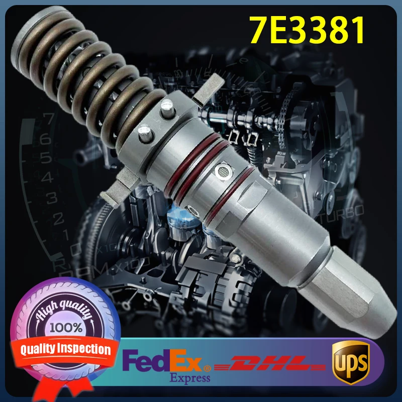 

1pcs 7E3381 High Quality Diesel Fuel Injector 7E-3381 Common Rail Injector Assembly for Caterpillar CAT 3508 3512 3516 Engine