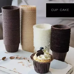 50pcs Tulip Cake Cups Cupcake Liners Cake Tray Baking Muffin Wrappers Paper Holder for Party Wedding DIY Cake Sleeve Muffins