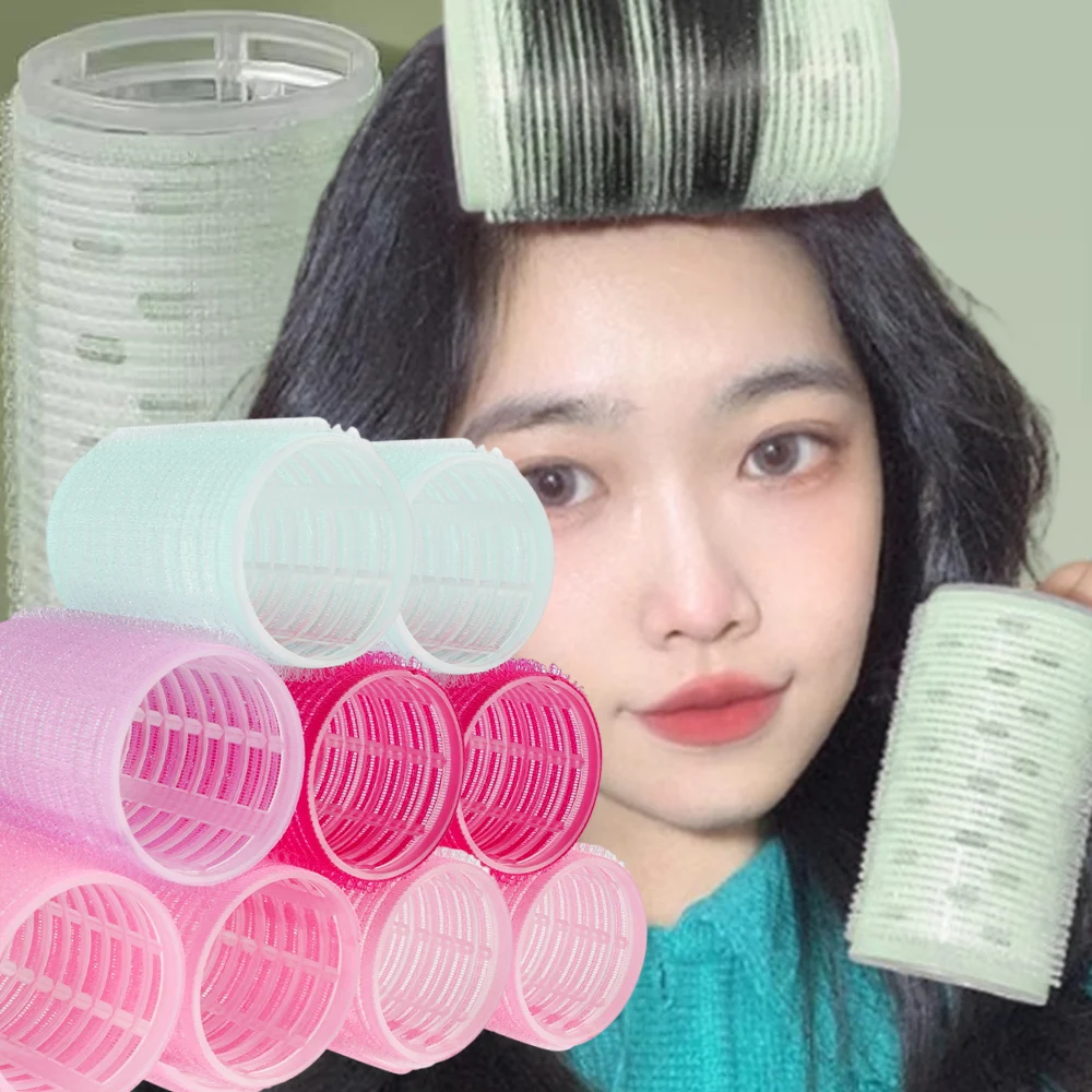 1/3/6/10pcs Hair Rollers Self Grip Hook Hair Curlers Heatless Roller Salon Dressing Curlers Jumbo Size Sticky Hair Styling Tools