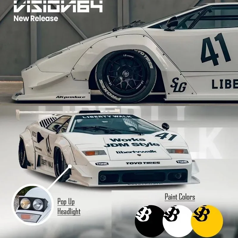 

Предварительный заказ Vision64 1:64 LBWK LB-Works Countach LP500 Limited999 Литая под давлением модель автомобиля