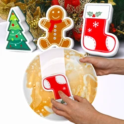 Cleaning Sponge Rubs Christmas Cartoon Cleaning Sponge Wood Pulp Cotton Cleaning Brush Kitchen Bathroom Household Cleaning Tools