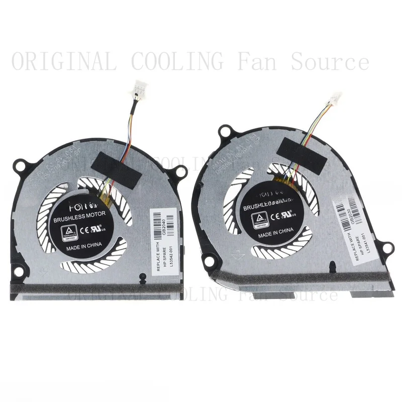 HH CPU GPU Cooling Fan For HP ENVY X360 15-DS 15-DR 15M-DS L53542-001 L53541-001