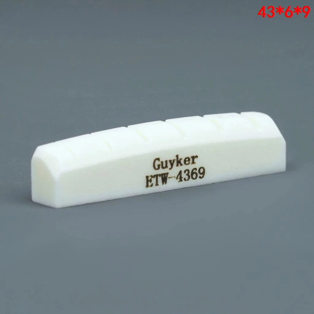 Guyker 42 mm/43 mm Knochensattel, für ST/LP E-Gitarre 42/43 mm. – Detail 1