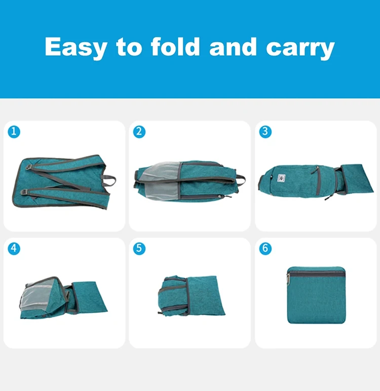 Leichter Faltbarer Outdoor-Sportrucksack mit Großer Kapazität, Wasserdichter Wanderrucksack für Freizeitaktivitäten und Täglichen Gebrauch, Unisex – Detail 9