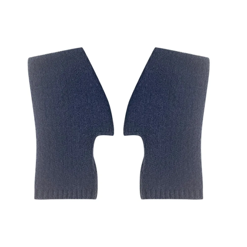 Fashion Exposed Finger Half Mittens Thick Hand Protector Knitted Gloves Warm Windproof Cold Proof Cashmere Gloves for Women Girl