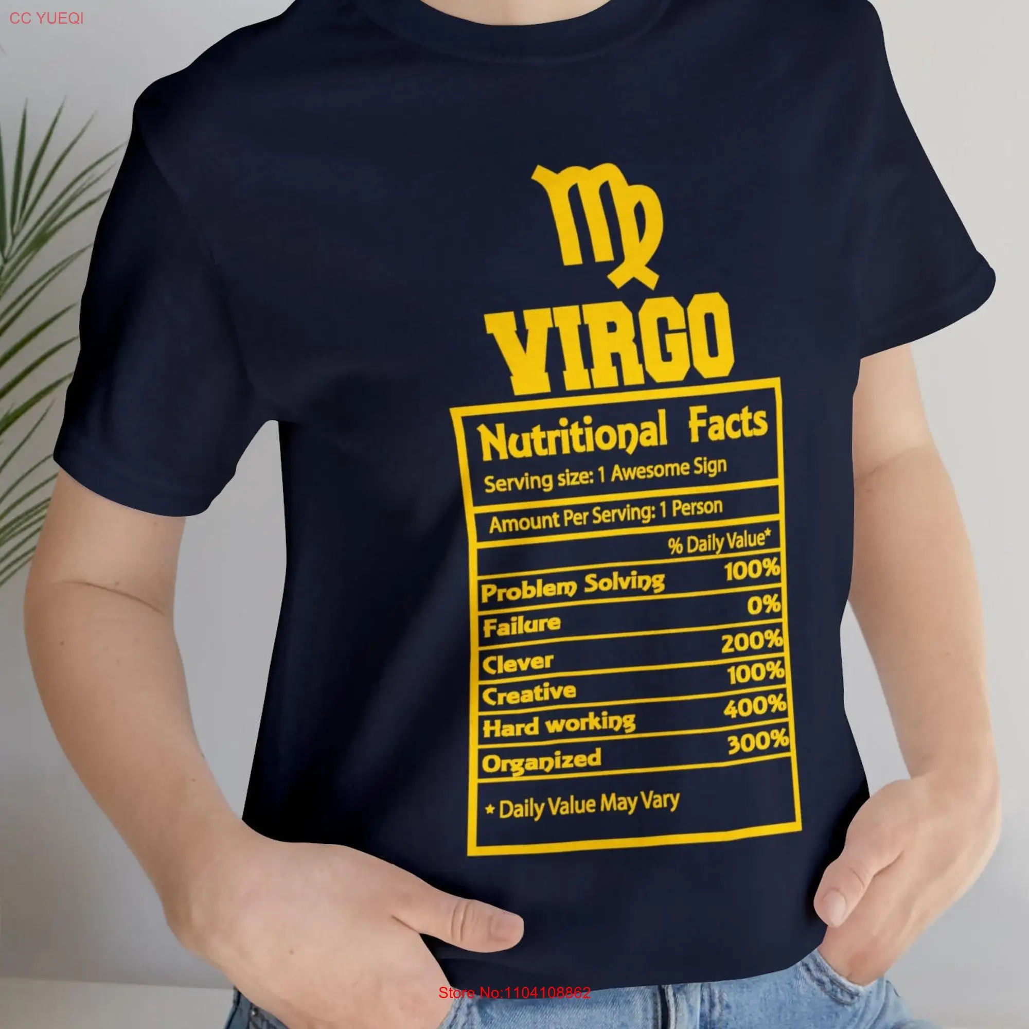 Virgo Nutritional Facts T Shirt long or short sleeves