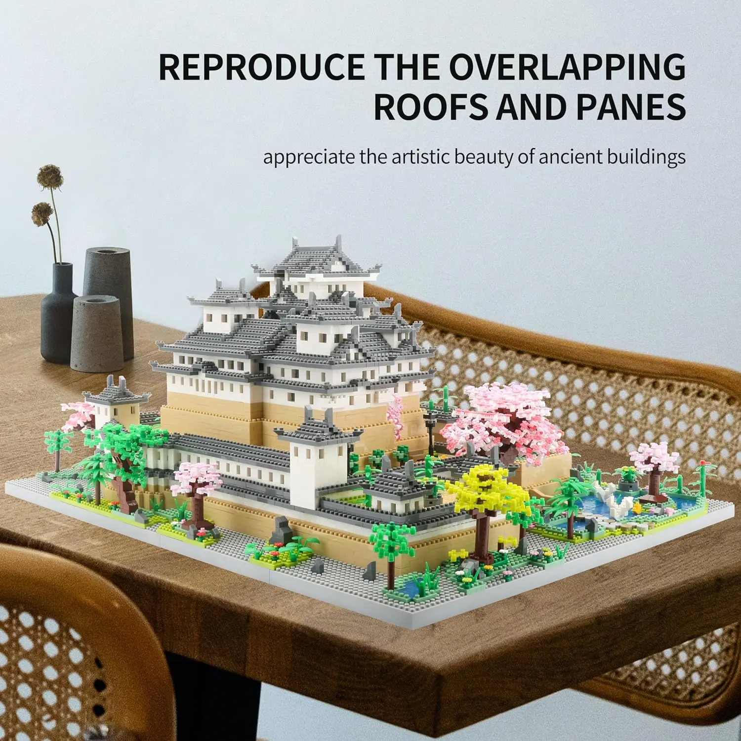 ญี่ปุ่นปราสาทฮิเมจิไมโครบล็อคชุดรุ่น-สถาปัตยกรรมสิ่งที่มีค่าคอลเลกชัน 10080 PCS ของเล่นสะสมสำหรับโฆษณา