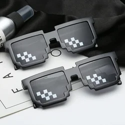 8 Bit Thug Life Sunglasses Pixelated Men Women Brand Party Eyeglasses Mosaic UV400 Vintage Eyewear Unisex Gift Toy Glasses