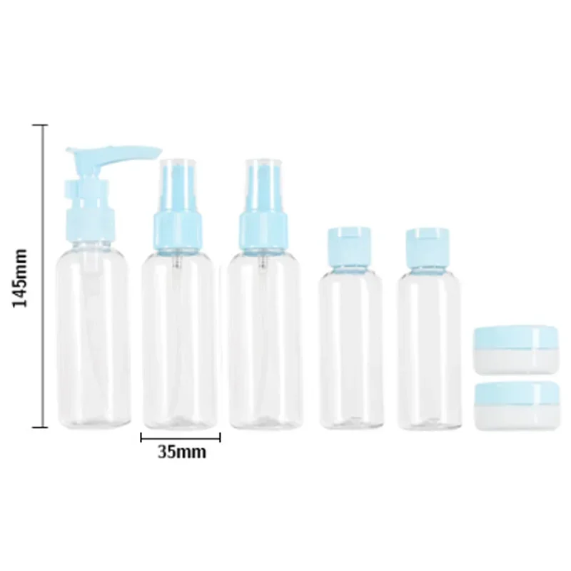 Travel Portable Bottle Bag Wash Set Makeup Shampoo Body Wash Portable Skin Care Product Hand Cream Bag Refillable Bottle Set