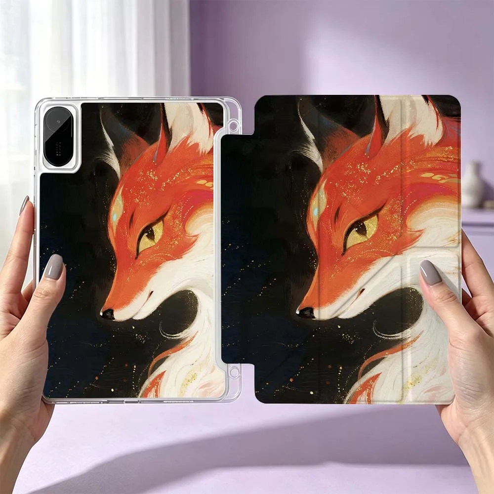 Red Fox Aesthetics For Xiaomi Redmi Poco Pad 8 7 6 5 Pro SE 5G 11.2 12.1 11 inch 3Y Tablet Case Cool