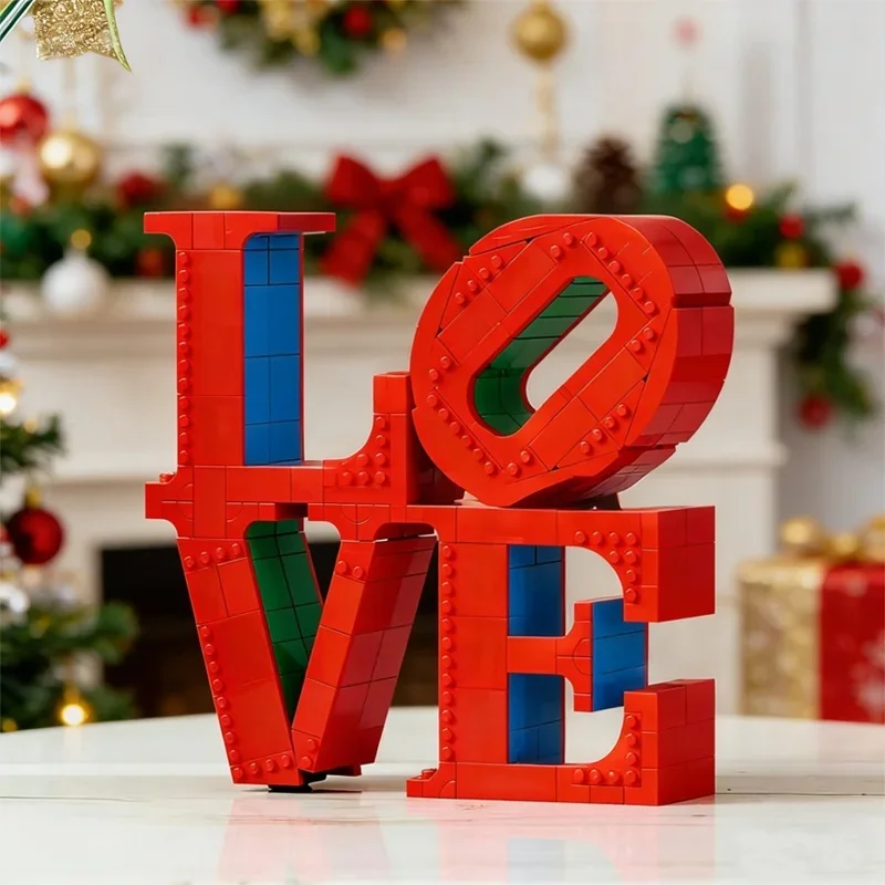 

New love sculpture building blocks for adults and teenagers Valentine's Day gifts creative assembly jewelry toys birthday gifts