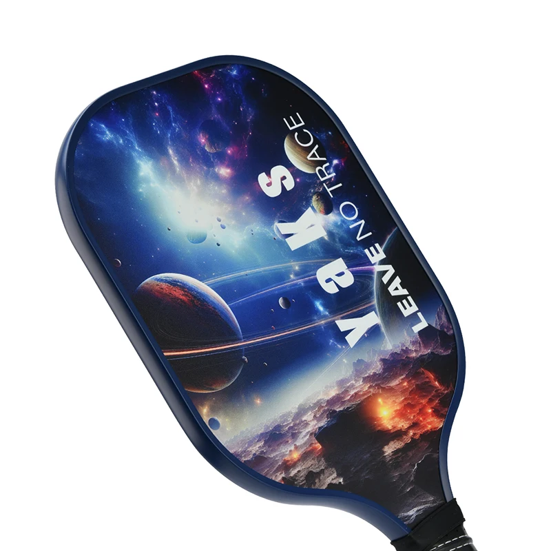 Yaks Glass Fibre Face Pickleball Paddle Ribbed Handle Non Slip Grip Pickleball Racquet Lightweight Pickleball Training Equipment