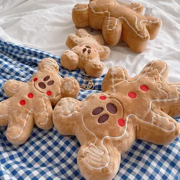 卡通薑餅人毛絨玩具,可愛米奇米妮餅乾毛絨玩具,填充餅乾娃娃吊墜,毛絨絨的房間裝飾,聖誕禮物 8 最佳銷售 米妮絨毛玩具 - №3