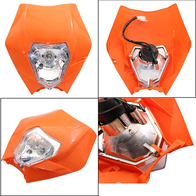 Motocicleta LED Farol Acessórios, Motocross Supermoto Faróis, KTM EXC SX XC XCW 125 150 250 300 350 450 530