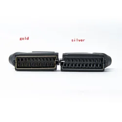 Scart plug 21 pin male connector Connect Port Socket Interface Connector slot