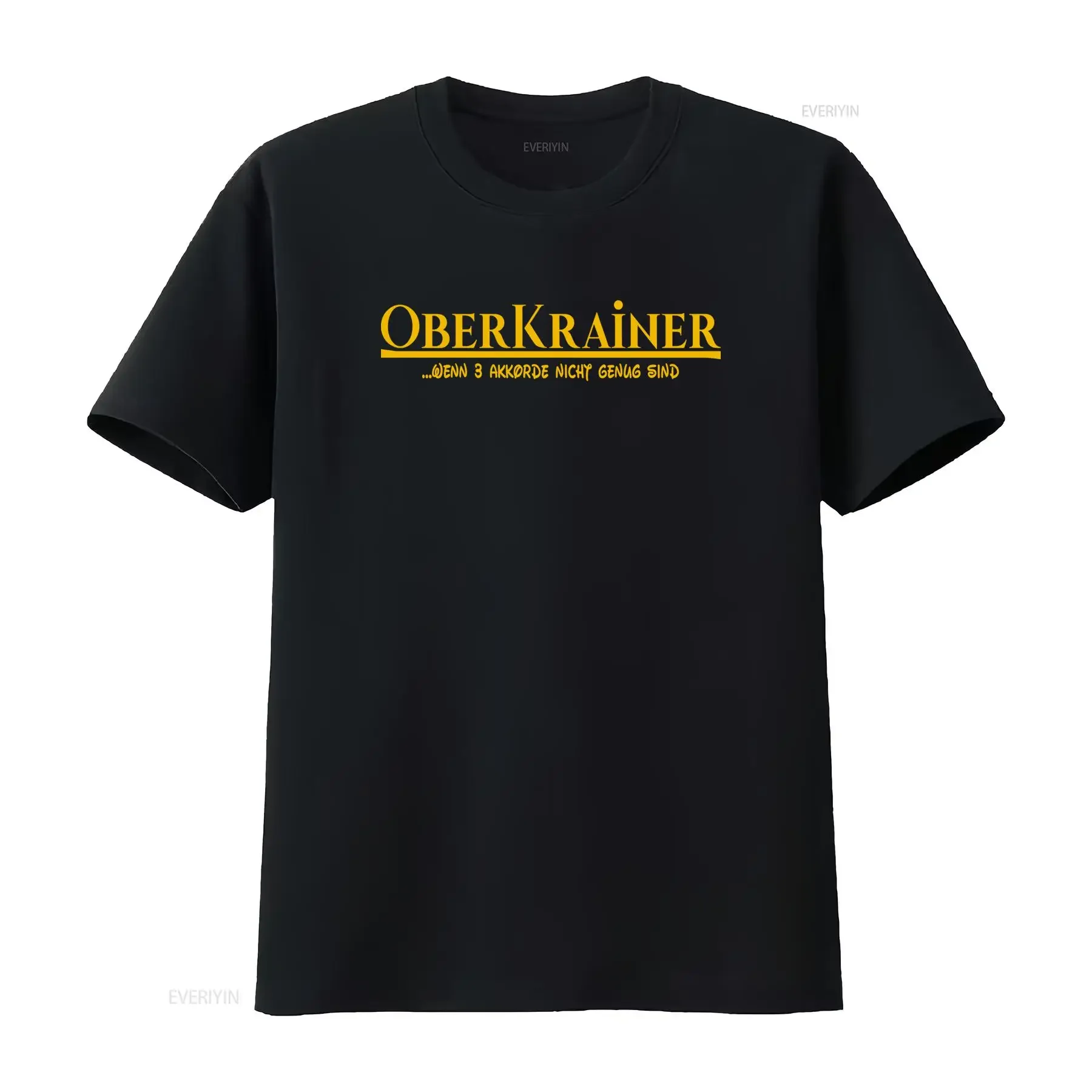 Oberkrainer Wenn 3 Akkorde Nicht Genug Sind T Shirt vintage Washed homme fashion streetwear Versatile Top For Everyday Wear